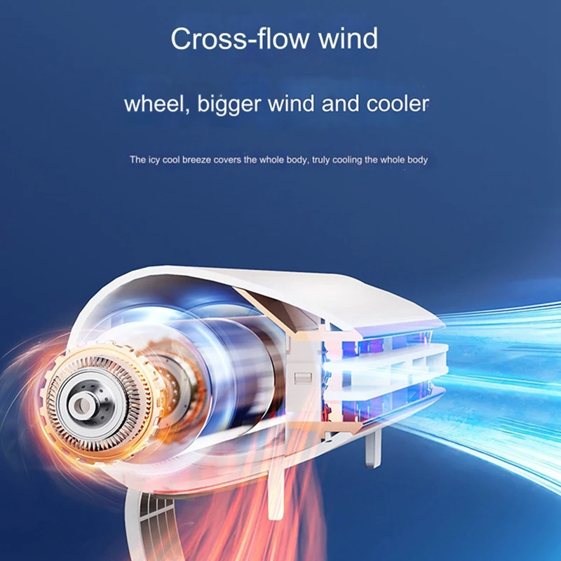 AB42-Bladeless Monitor Screen Fan Air Cooler USB Rechargeable Portable Fans