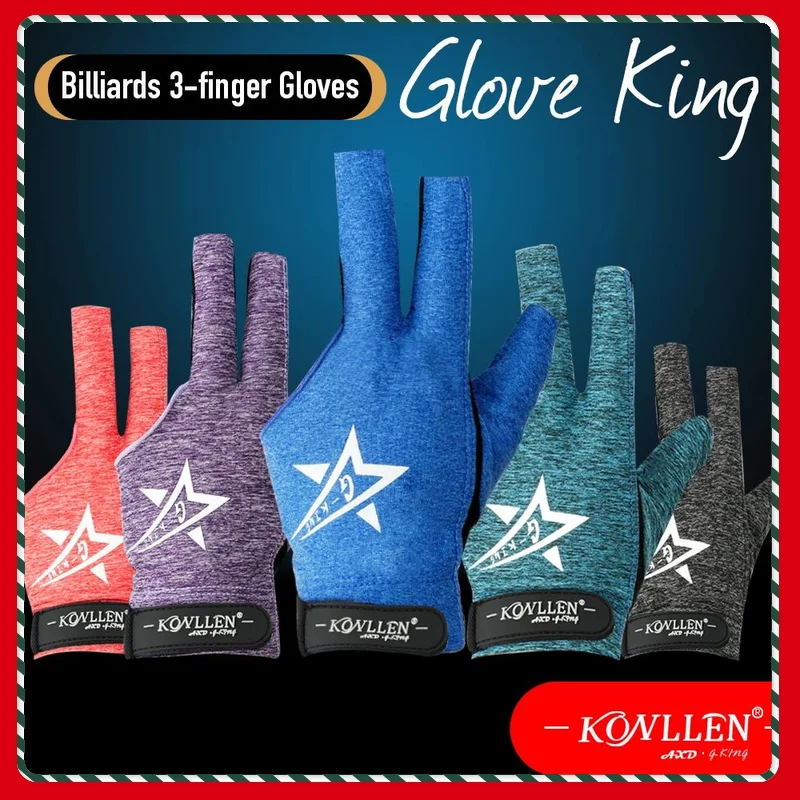 

KONLLEN Pool Glove Fingerless Gloves Left Hand Gloves Snooker Gloves Pool Cue Gloves Carom Gloves Durable Billiards Accessories