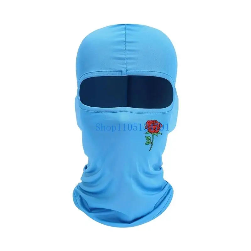 

98-километровая практичная солнцезащитная балаклава с цветочным принтом для активного отдыха