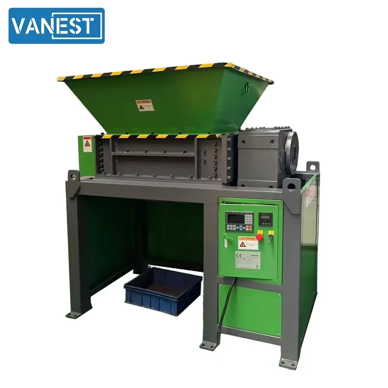 Crusher VANEST Metal Can Shredder High Efficiency Scrap Can Crushing Machine for Aluminum Iron Metal Waste Recycling