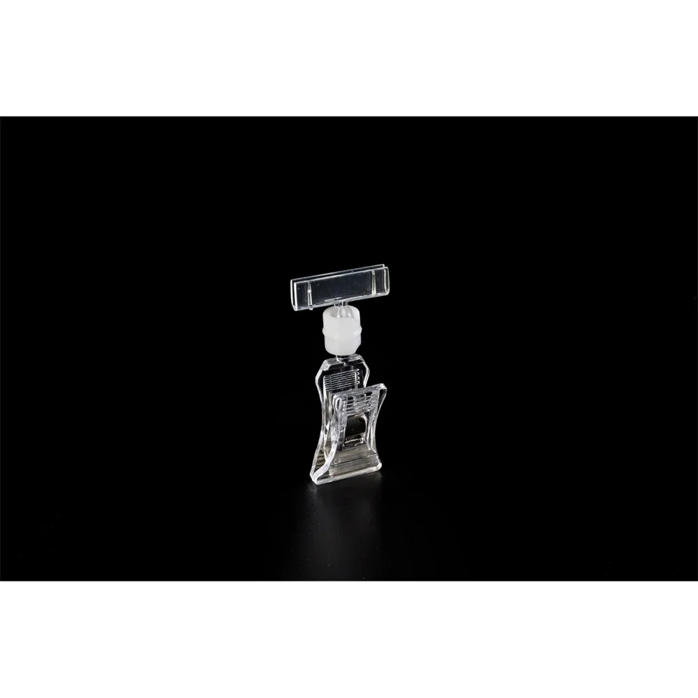 Mini Ticket Snap Double Spring Clips Rotatable Supermarket Price Clip | Loripos