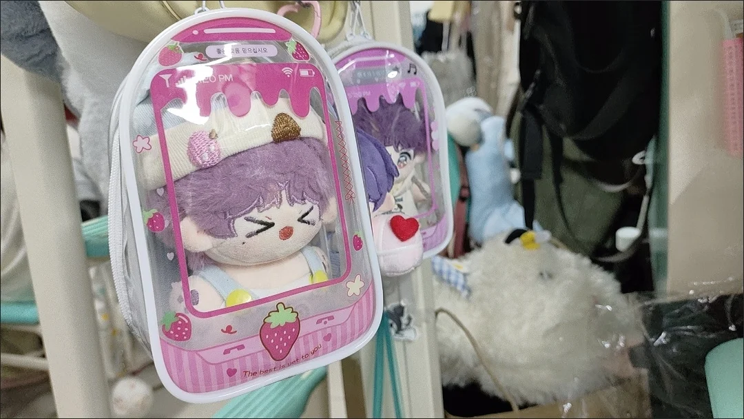 2025 ItaBag شفافة دمية حقيبة 10 سنتيمتر دمية تخزين عرض المحمولة متعددة الوظائف الكرتون INS موضة لتقوم بها بنفسك حقيبة للتخزين #6