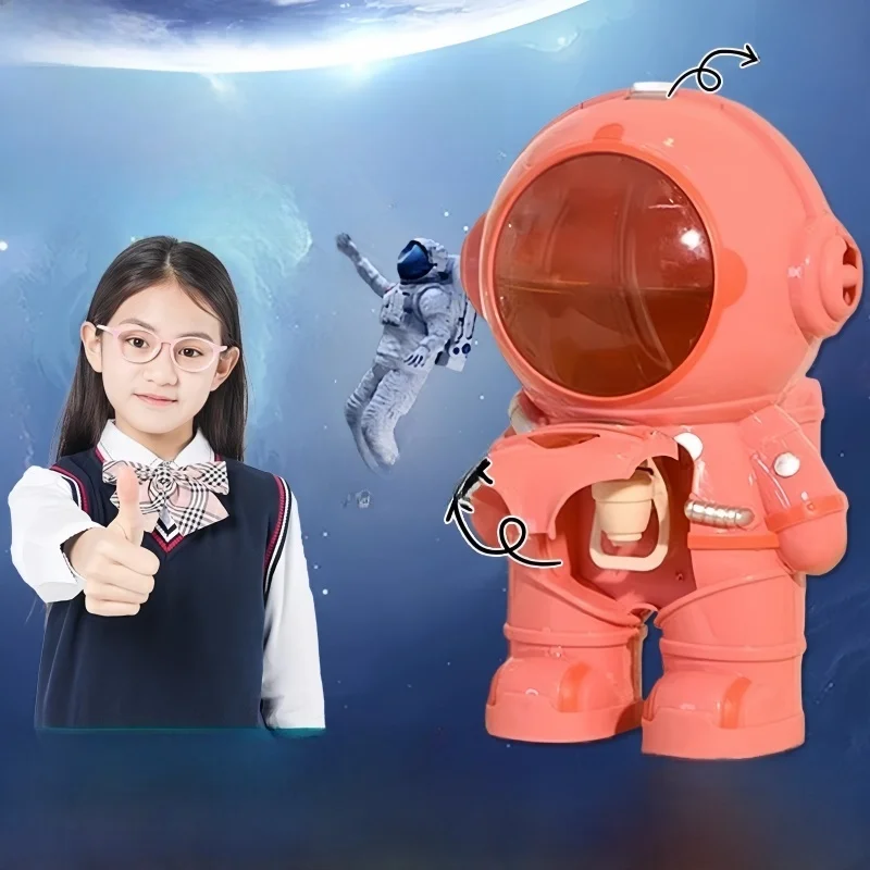 宇宙飛行士水筒ストローカップ可愛い子供用学校専用夏2025新幼稚園男の子用飲料水ボトル