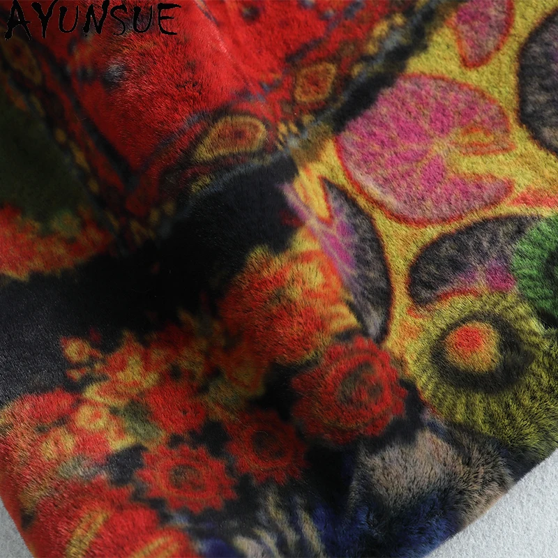 เสื้อโค้ทขนสัตว์ AYUNSUE สำหรับผู้หญิง คอลเลคชั่นใหม่ 2025 เสื้อโค้ทฤดูใบไม้ร่วงและฤดูหนาวสำหรับผู้หญิง เสื้อโค้ทผู้หญิงทรงยาวปานกลาง สไตล์หรูหรา เสื้อผ้าผู้หญิง เสื้อโค้ทขนสัตว์สำหรับผู้หญิง