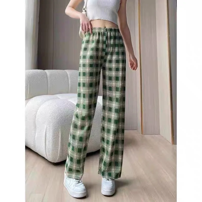 

Популярные весенне-летние повседневные брюки в клетку, универсальные классические клетчатые брюки для повседневной носки