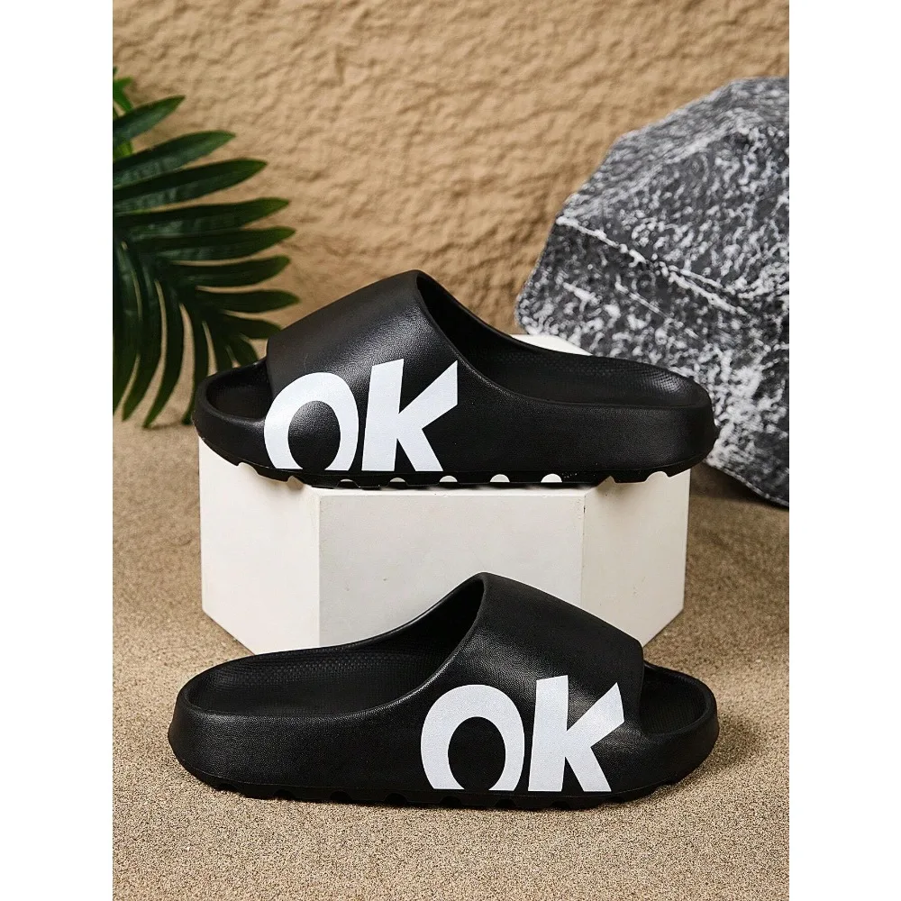 

Новые мужские легкие домашние тапочки-слипоны для весны и лета, элегантные, удобные, больших размеров, для повседневной носки