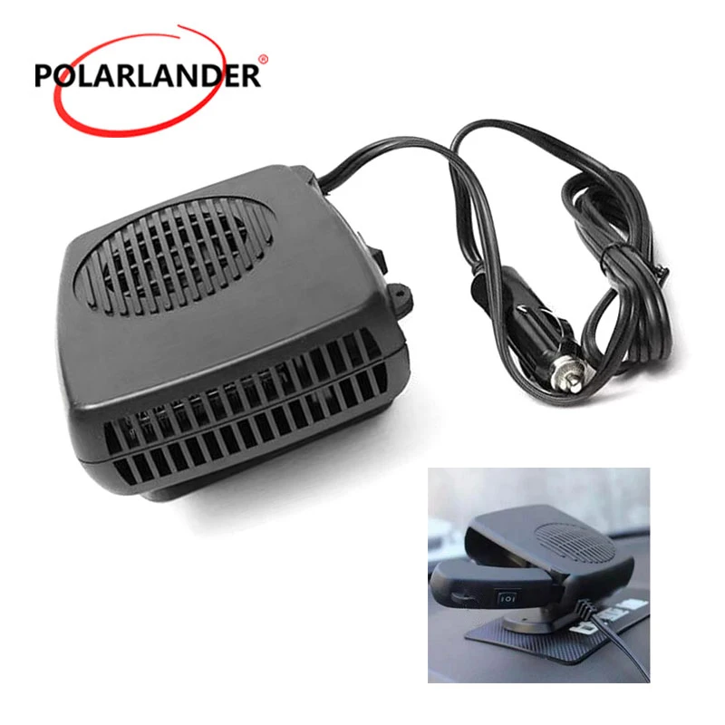 12V 200W Portable Car Heater Cooler YWWGB-CZNFJ-30R - 2-in-1 Fan Dryer, Windshield Defroster & Demister
