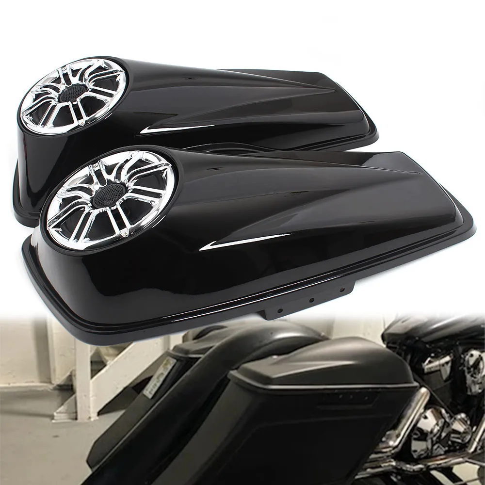 

Motorcycle Part 6.5" Saddlebag Speaker Lids For Harley Touring Electra Glide Street Glide Road King Ultra-Classic FLHTCU 2014-20