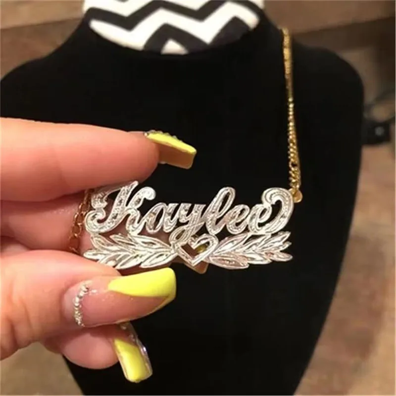 Customize Art Font Bridesmaids Girls ID Necklaces Pendants Male Pretty Picture Bridal Oldschool Collar Rock Novelties Cool