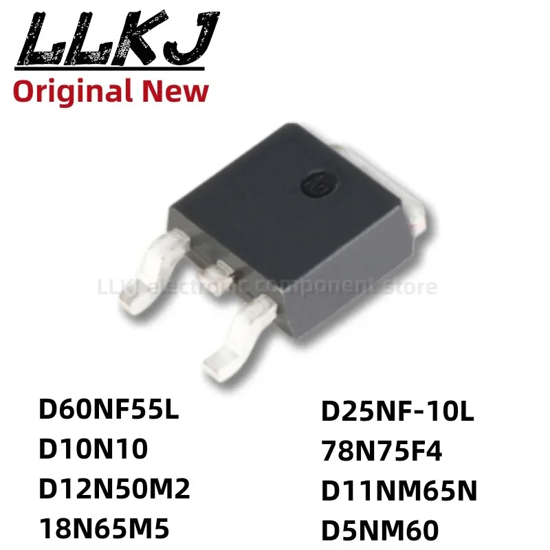 1pcs STD60NF55L STD10N10 STD12N50M2 STD18N65M5 STD25NF-10L STD78N75F4 STD11NM65N STD5NM60 TO252 N channel Fet