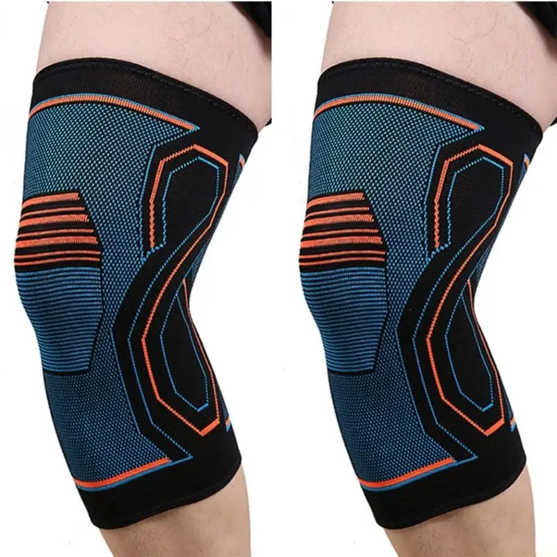M5TC 1 Pair Comfortable Elastic Knee Brace Stabilizers Support Strap for Basketball Soccer High Intensity Training Gear