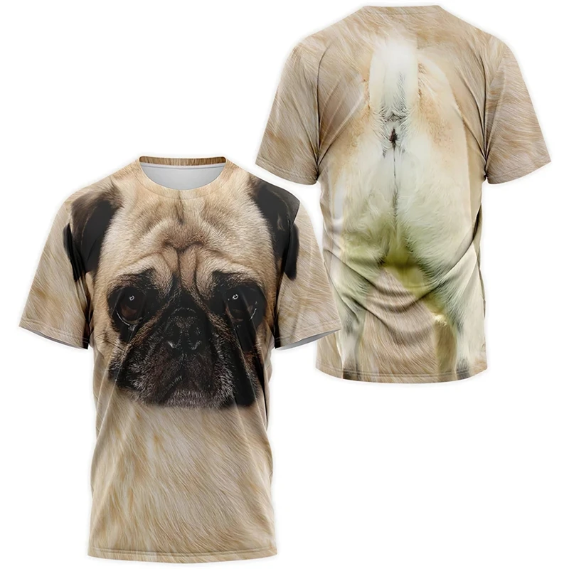 Pet Dog 3d Print T-shirt 2024 Fashion Husky Pattern Tee Shirts Short Sleeve Tops Streetwear Casual Crew Neck Children Clothing