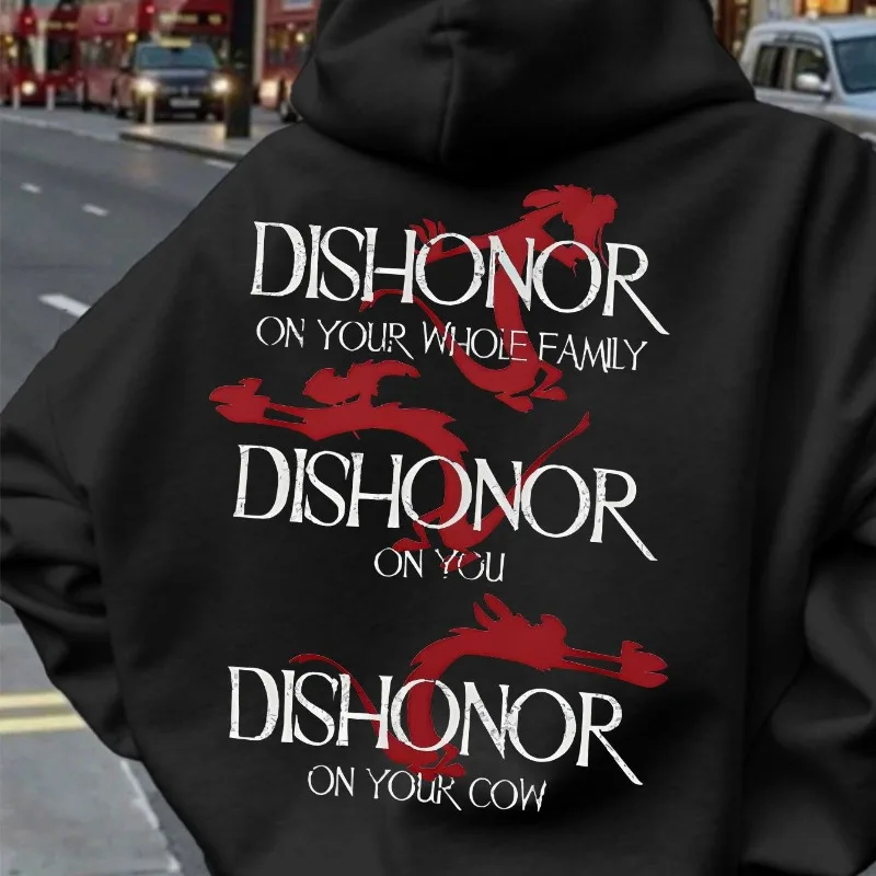 Disney Mulan Hoodie Men's Hoodie Autumn/Winter New Collection Men's and Women's Casual Loose Plush Clothes