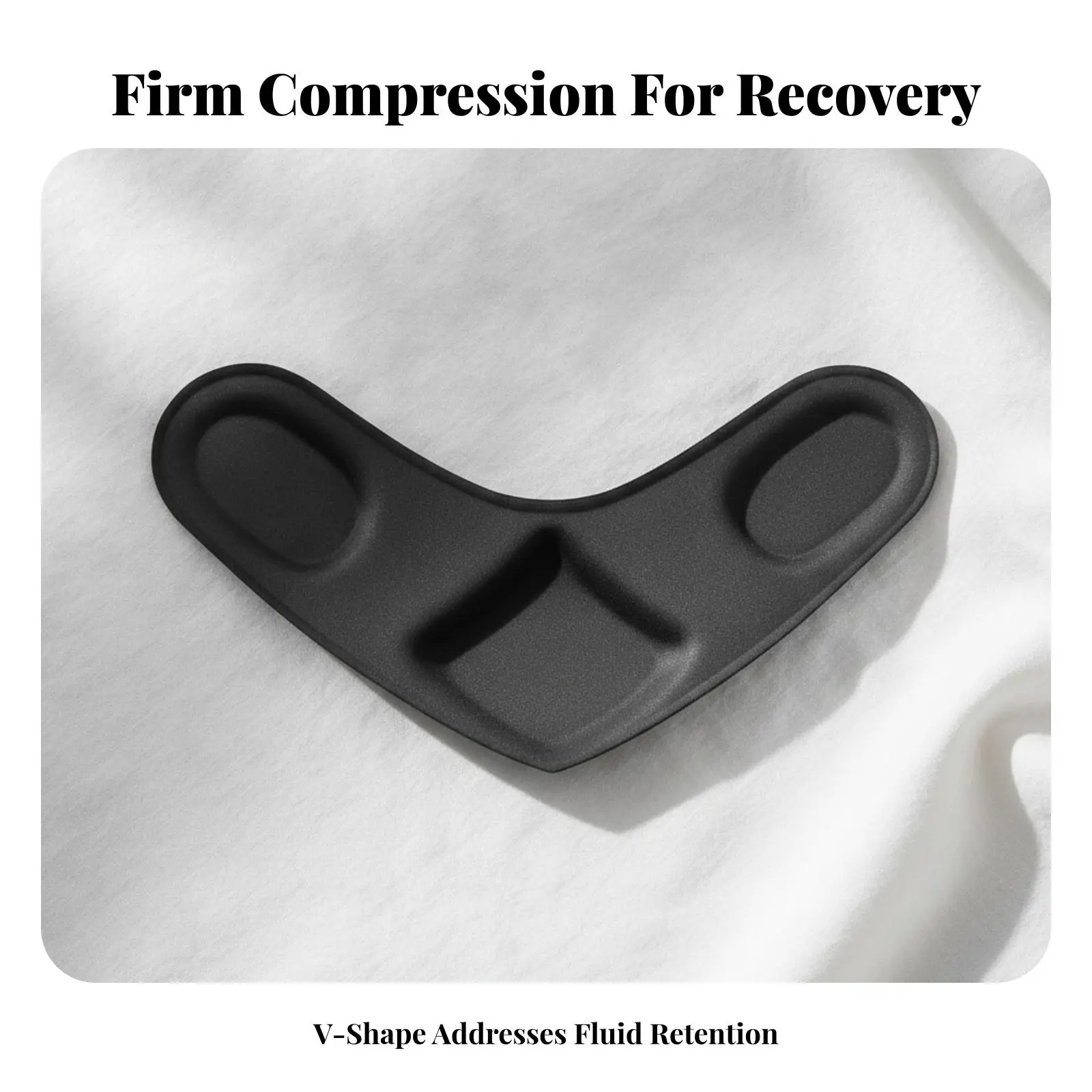Rigid Post Surgery Body Shaper Board Low Profile Waist Panel for Shaping Recovery 45x20cm Black
