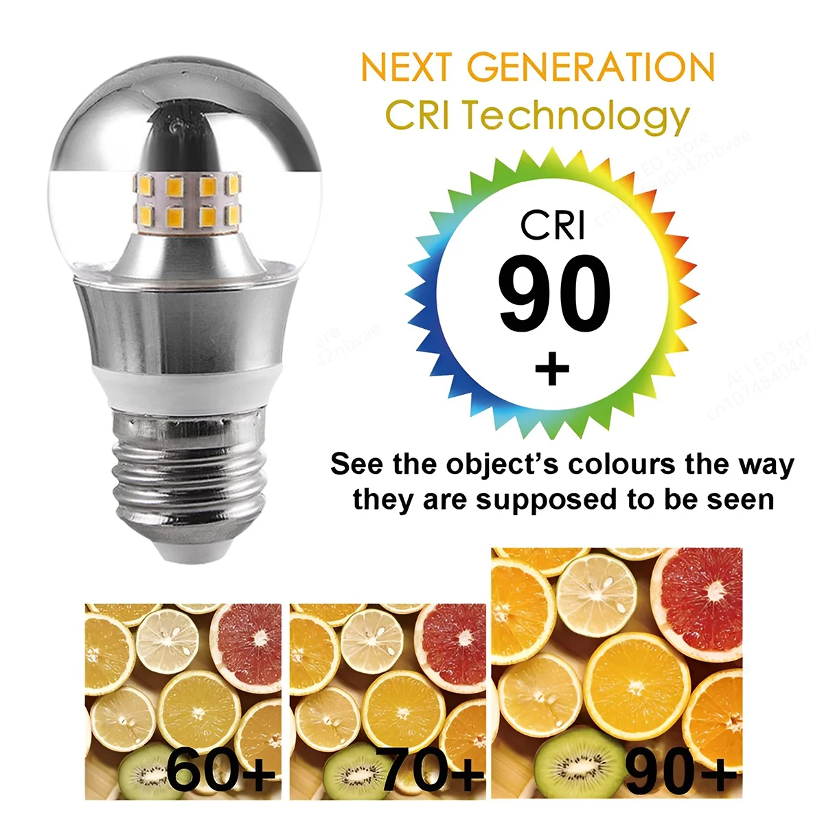 10 قطعة LED مرآة لمبة E27 E14 نصف خيوط فضية 5 واط 7 واط 9 واط لمبة ديكور فضي أبيض 3000 كيلو سوبر غرفة ديكور 230 فولت استبدال