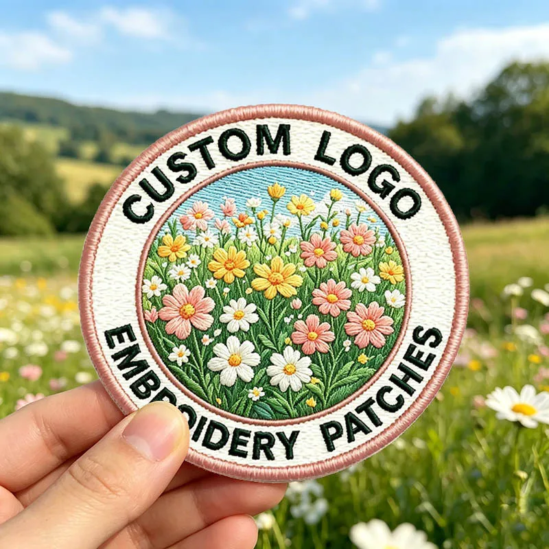Custom Embroidered Logo Patches – Design Your Own Iron-On/Hook Loop Patches, Personalized Embroidered for Clothes, Backpacks