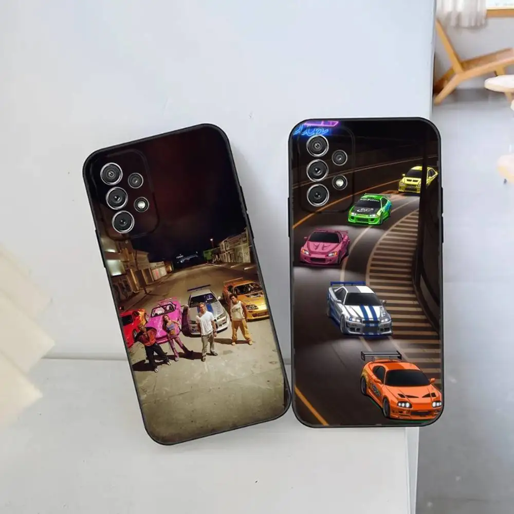 

F-FastS And F-FuriousS Cars Phone Case For Samsung S25,S24 Ultra,S20,S30 plus,S22 plus,S23,S30 ultra 5G Silicone Cover
