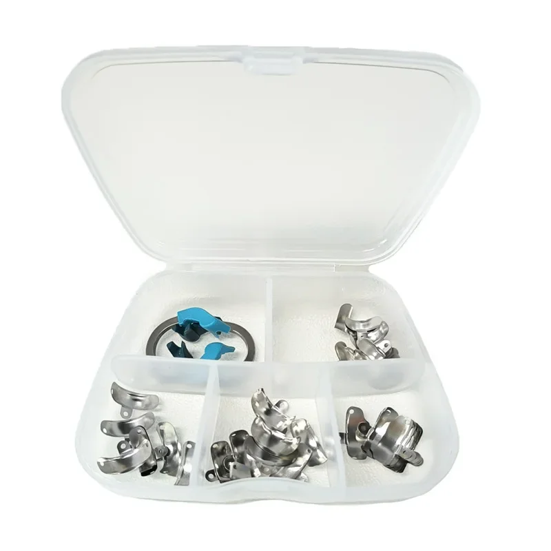 Dental Matrix Bands Metal Matrices NITI Ring Sectional Contoured Matrix System Nickel Titanium Clamping Ring Dentist Tools Kit