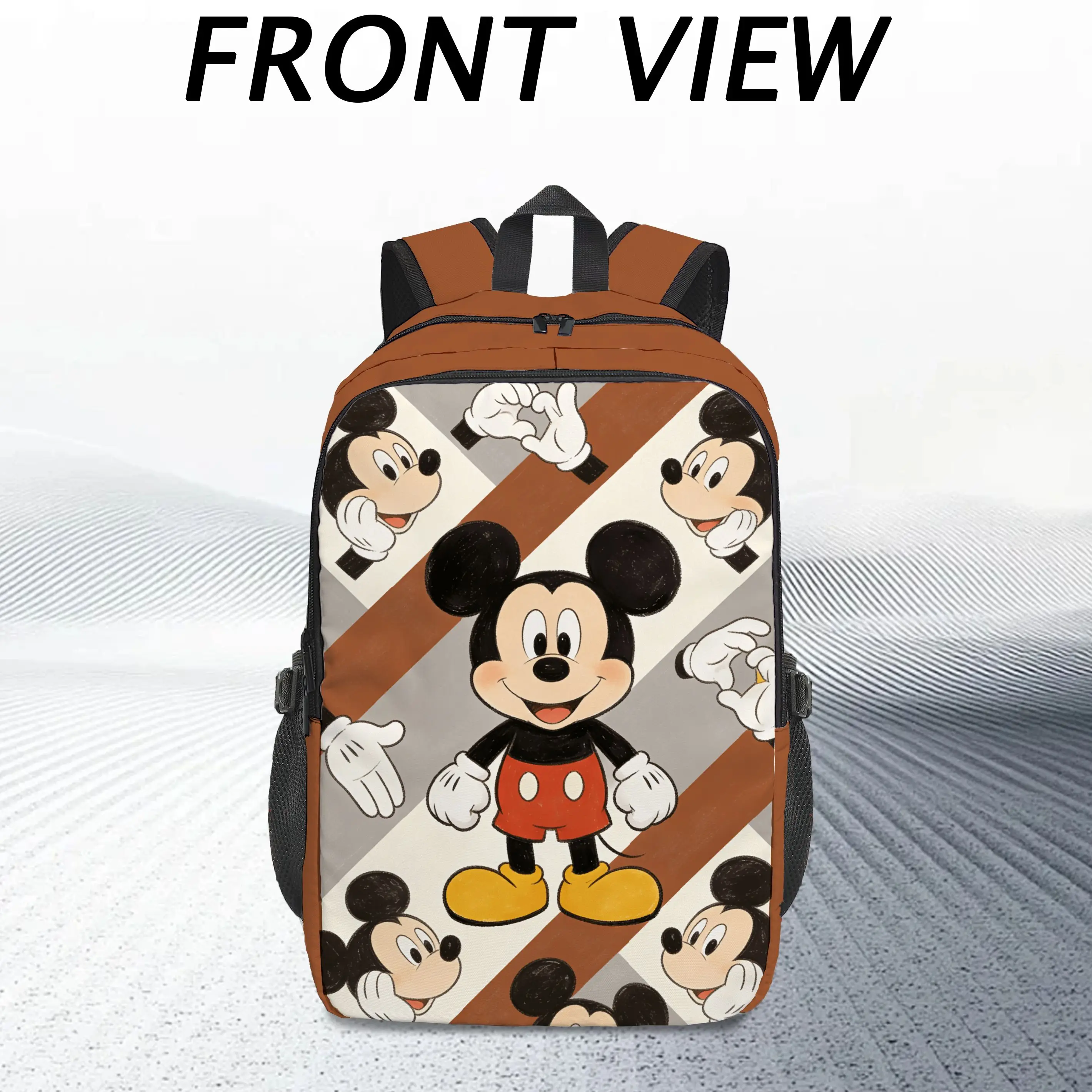 

1 шт. Рюкзак для ноутбука с Микки Диснеем, модный и простой, приятный в подарок, унисекс, стиль для пары, большая вместимость, высокое качество