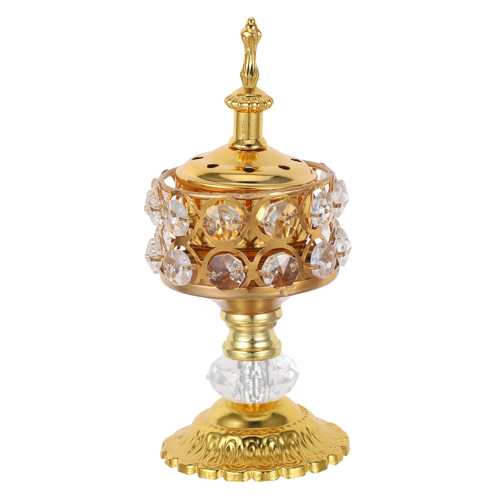 

Arabic Metal Incense Burner Handheld Vintage Charcoal Censer Aromatherapy Meditation Spa Office Home Incense Ash Catcher