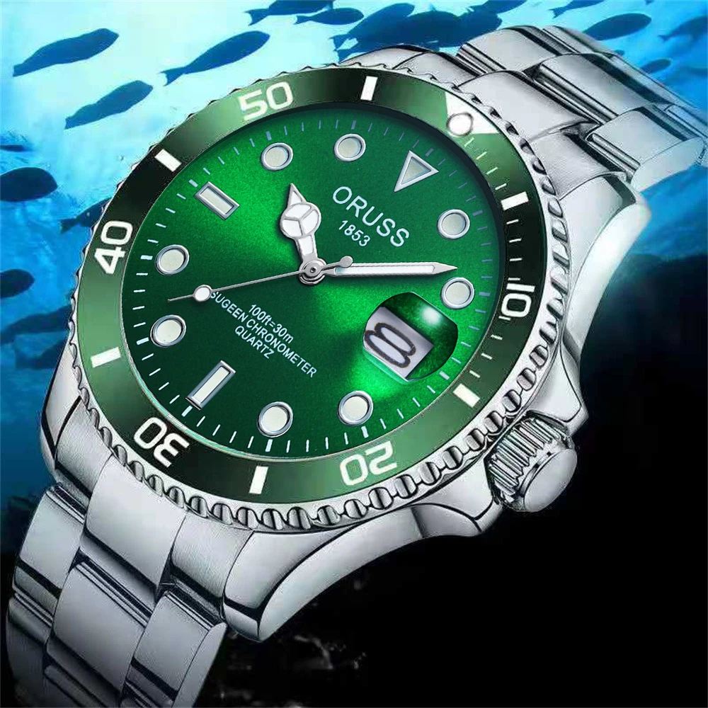 Reloj de hombre con personalidad de alta calidad a la moda, reloj informal para hombres de negocios, duradero, bonito, con correa de acero, para estudiantes