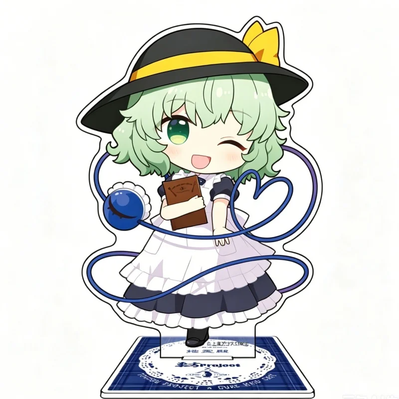 10cm HOT SELL Anime Acrylic Stand Model Touhou Project Bookshelf Decoration Lovely Products As A Gift For Fans Classic Keychain