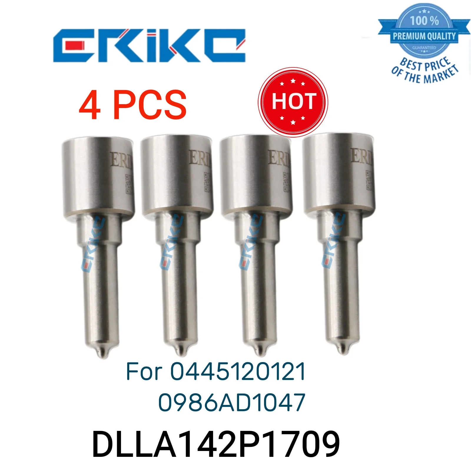 

4 PCS DLLA142P1709 0 433 172 047 Car Parts Injector Nozzle DLLA 142 P 1709 Nozzle DLLA 142P1709 fit for 0445120121 0986AD1047