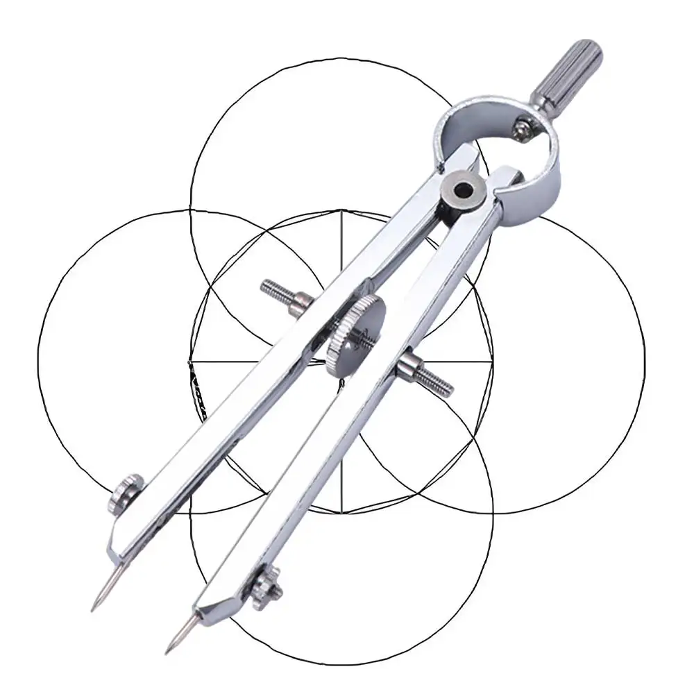 Engineering Drawing Tool with Lock Drawing Tool Metal Math Compass Compass Protractor Geometry Scribe Gauge Spring Compasses