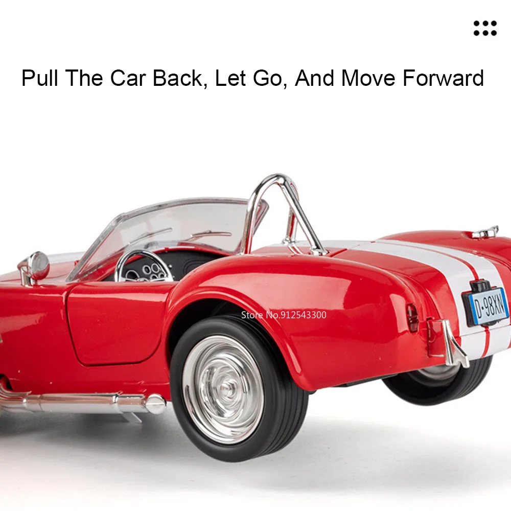 1:22 مقياس شيلبي التيار المتناوب كوبرا سوبرا سيارات لعبة نموذج سبيكة دييكاست الأبواب فتح السوبر ضوء نماذج الصوت هدايا عيد ميلاد للبنين #5