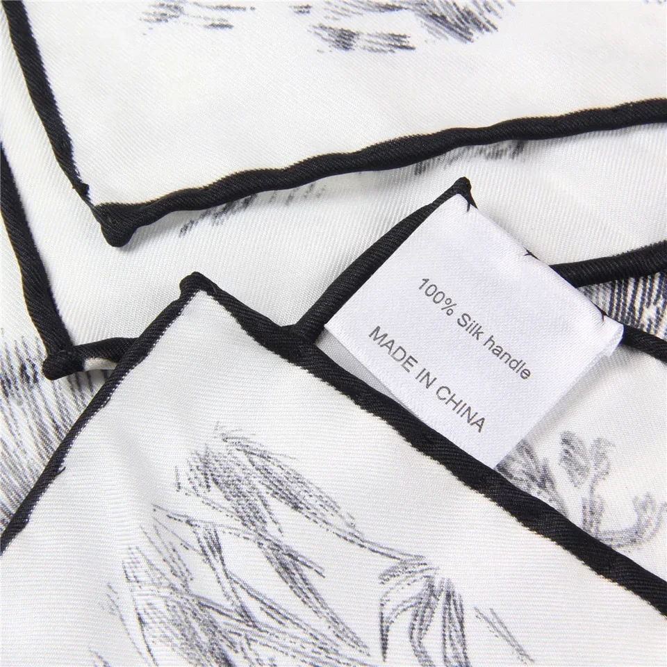 90*90 سنتيمتر المرأة لفة يدويا حك وشاح حريري-طباعة الحيوان مربع التفاف ، باندانا الحجاب ، خفيفة الوزن أنيقة Echarpe