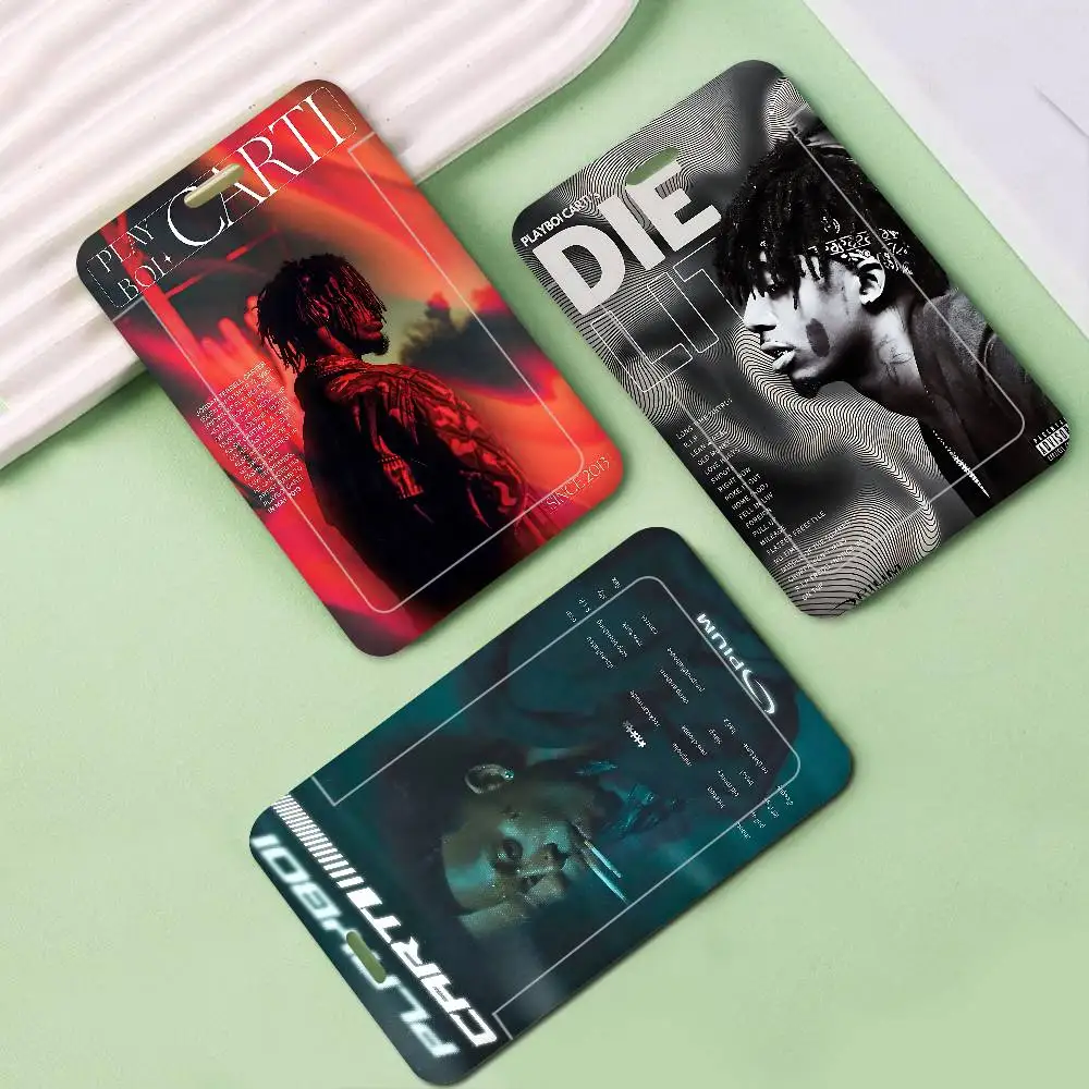 

Держатель для кредитных карт и банковских карт с ремешком на шею, бейдж для студенческого удостоверения личности с ланъярдом, 1 шт. (в стиле рэпера P-Playboi C-CartiS)