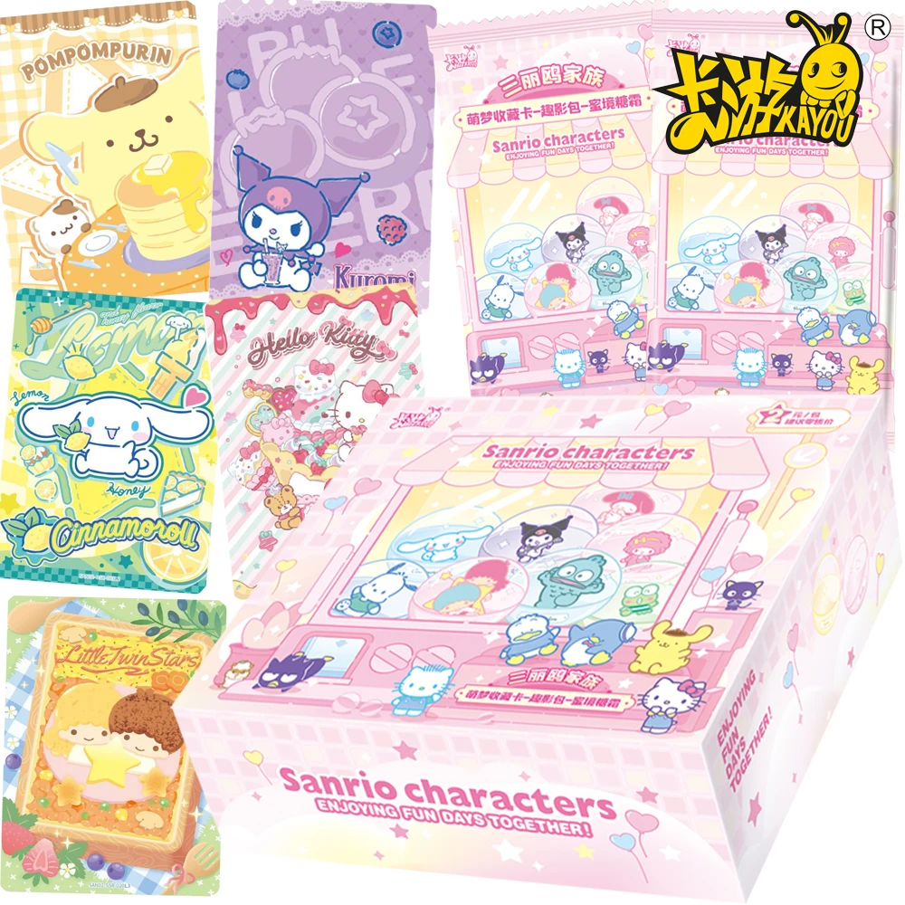 

KAYOU Genuine Sanrio Collection Cards Anime Characters Enjoying Fun Days Together Sweet Theme Cards Children Birthday Gifts Toys