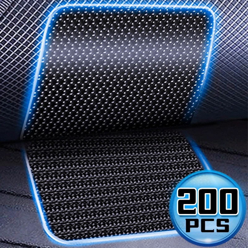 200/20pcs Double Faced Carpet Fixing Stickers High Adhesive Car Carpet Fixed Patches Home Floor Mats Anti-slip Tape Sticker Pads