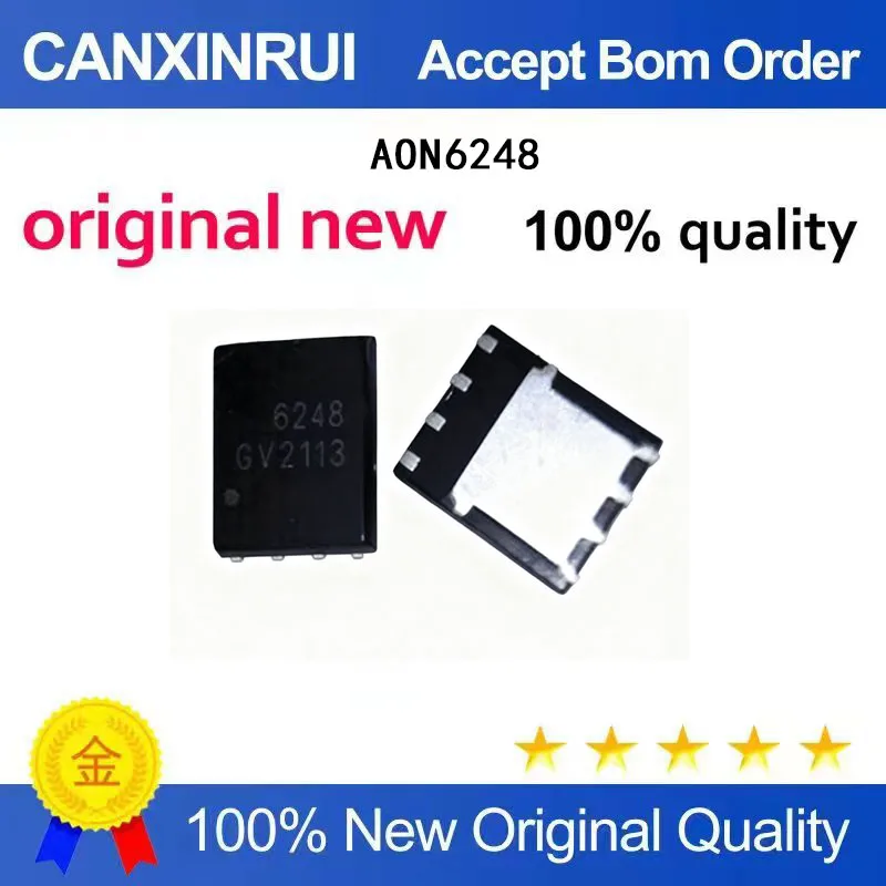 (5-100pieces)Brand new in stock AON6248 AO6248 6248 QFN, available starting from one piece