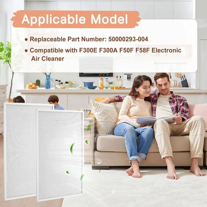 

Promotion!For Honeywell Electronic Air Cleaner F300 F300A F50F F58F 2 Pack 50000293-004 Post Filter Replacement