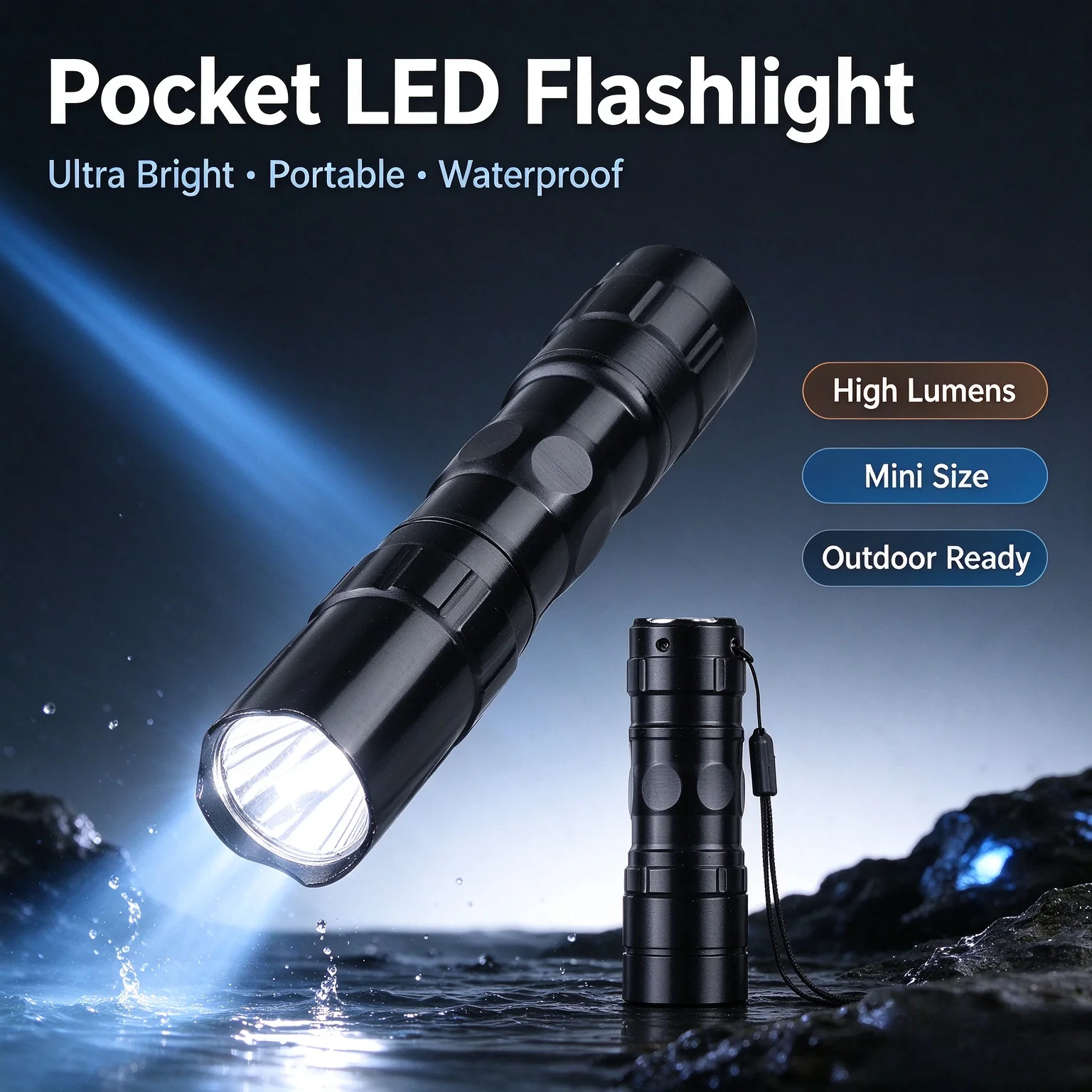 Useful Super Bright Flashlight Car LED Flashlight Bulb Small Torch Light Waterproof