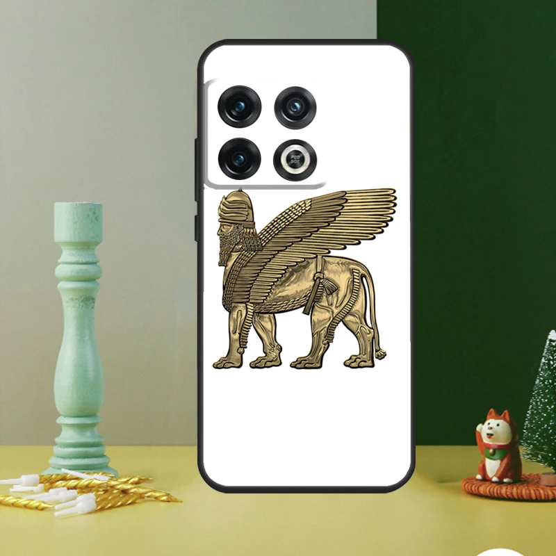 Lamassu Assyrian Winged Lion Phone Case For OnePlus 13 12 11 9 10 Pro 13R 12R 8T 9RT 10T 10R Nord 4 CE 2 3 Lite N20 N30