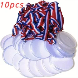 Cinta de medallas personalizable para manualidades, de alto índice accesorio de plástico, perfecto para eventos deportivos, festivales y actividades de recuerdo, 10 piezas