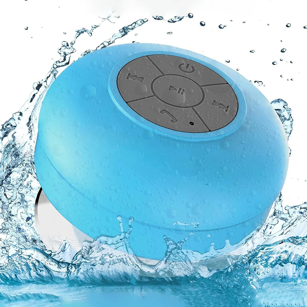 Portable Wireless Bluetooth Speaker IPX4 Waterproof Outdoor Sports Bathroom Large Suction Cup Mini Stereo Sound Box