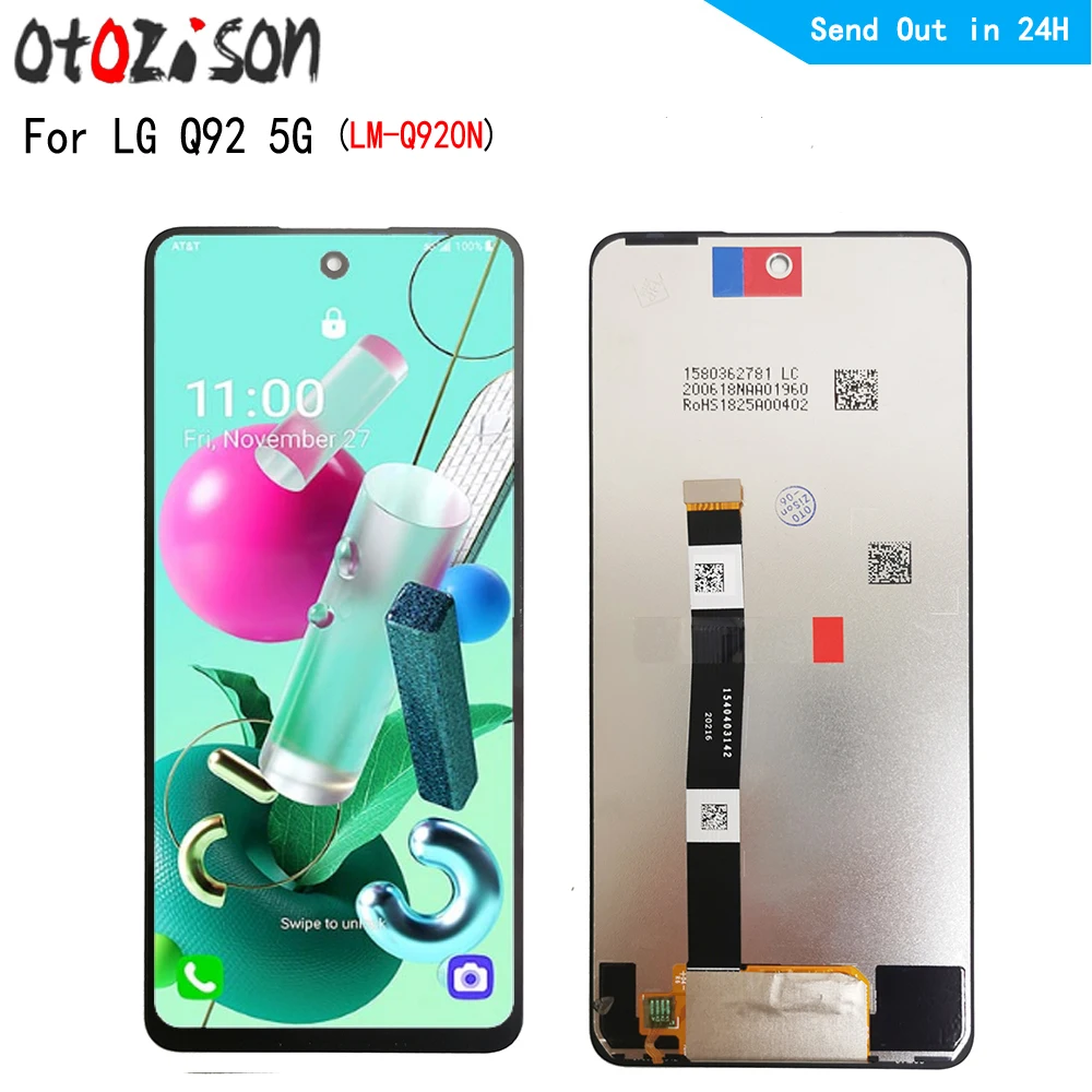 

6.67" IPS Display For LG Q92 5G LM-Q920N LCD With Frame LCD Screen Touch Panel Digitizer Assembly For LG Q92