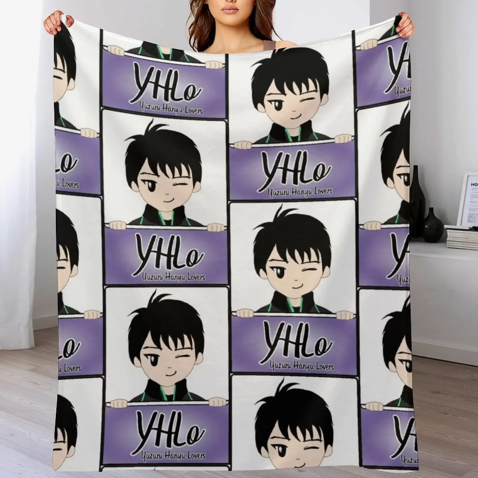 Yuzuru Hanyu Lovers Throw Blanket For Sofa Thin Luxury Thicken Beach Blankets