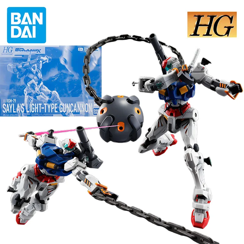 BANDAI KIT MODELLO Originale GUNDAM HG 1/144 RGM-79 SAYLA'S LIGHT-TYPE GUNCANNON Anime Action Figure Modello di Montaggio Giocattoli per I Ragazzi