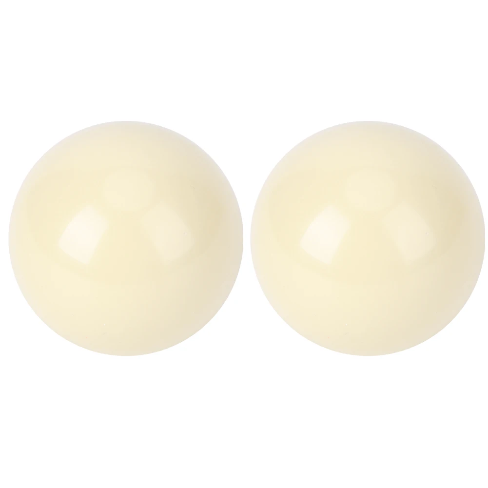 

2pcs Pool Table White Billiard Balls Snooker Pool Table Training Spot Cue Ball Standard 5.72CM