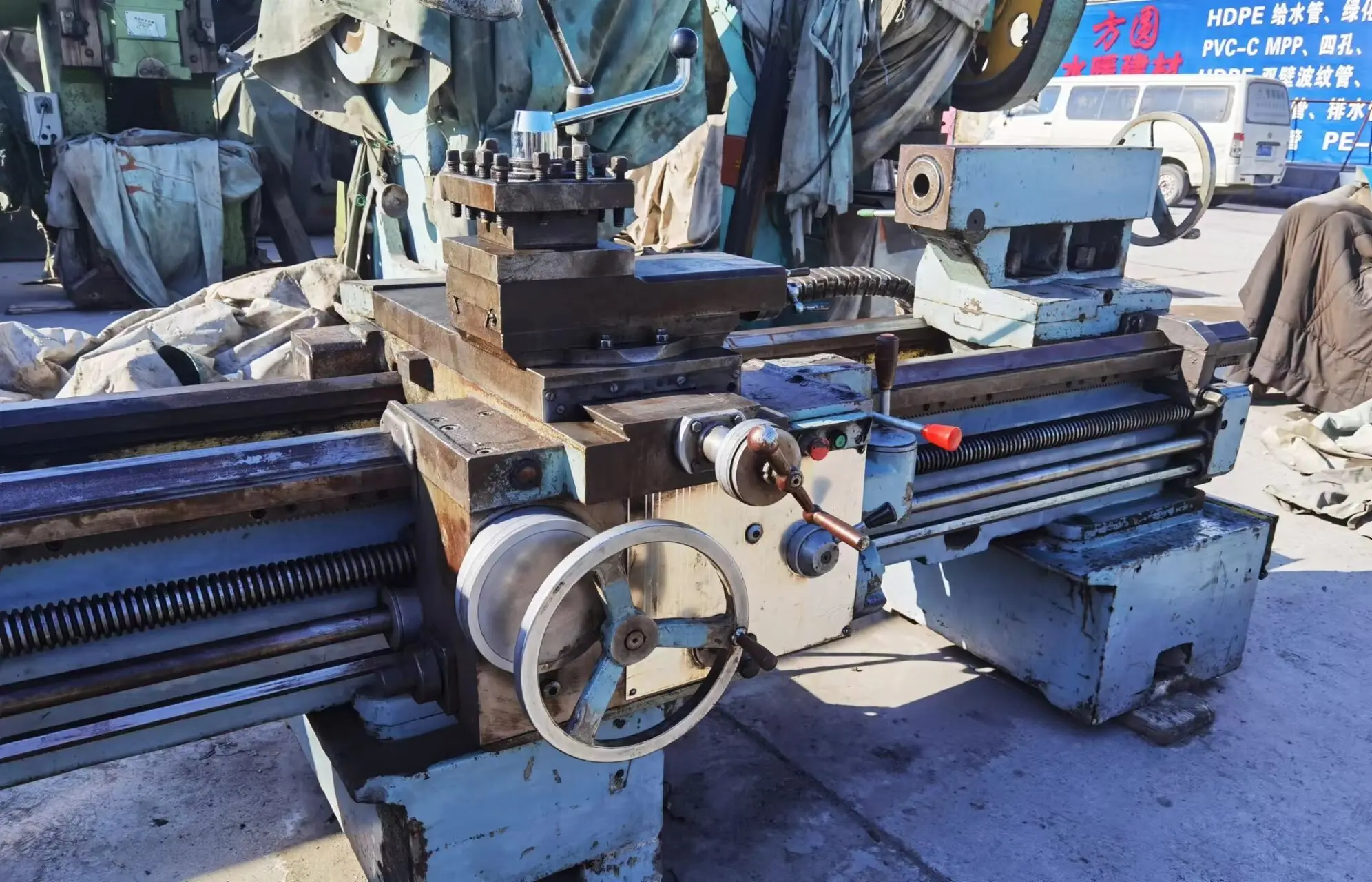 Collegamento orizzontale usato Cw6163b per tornio manuale in metallo ad alta precisione in acciaio