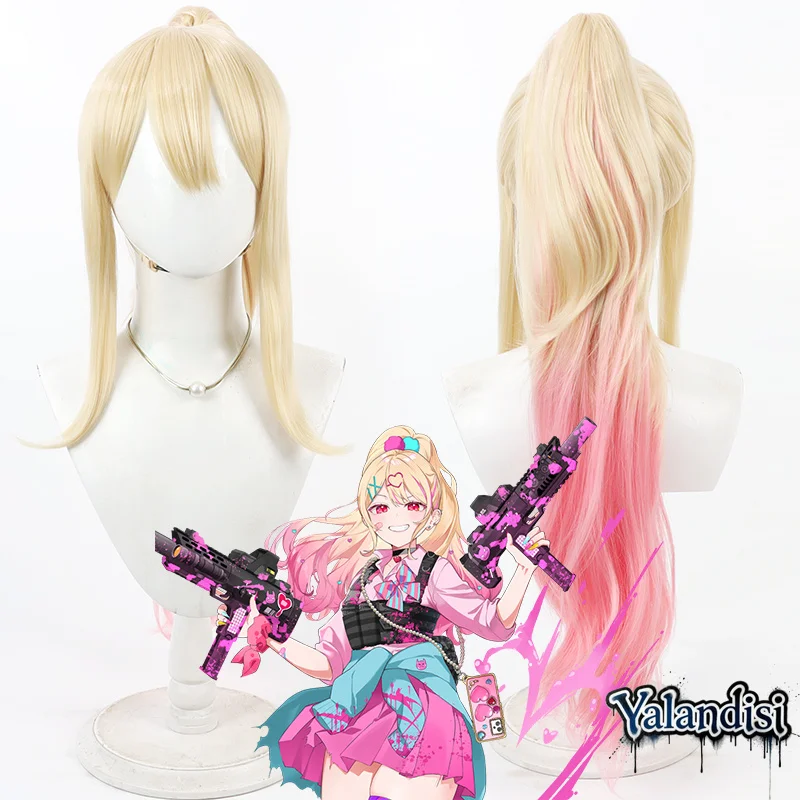 Yalandisi& Synchronic Prologue Millificent Yuna Miripuyu Cosplay Wig Anime Game Roleplay Party Costume Prop Synthetic Hair Heat