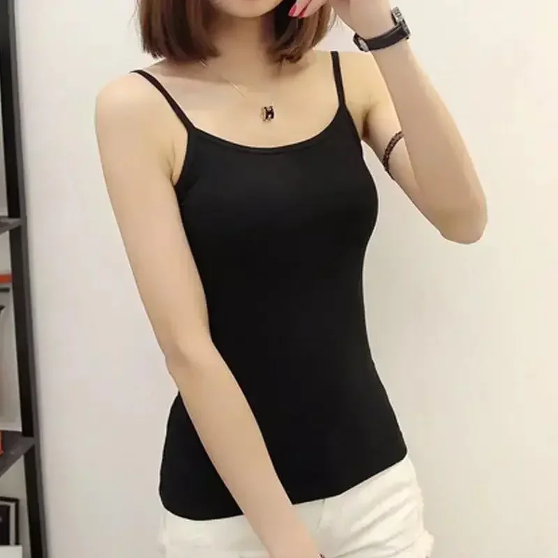 New Base Shirt Slim Fit Versatile Camisole Vest Women's Tight White Top