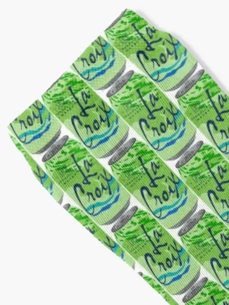 Lime La Croix can Socks snow New year's Socks Woman Men's