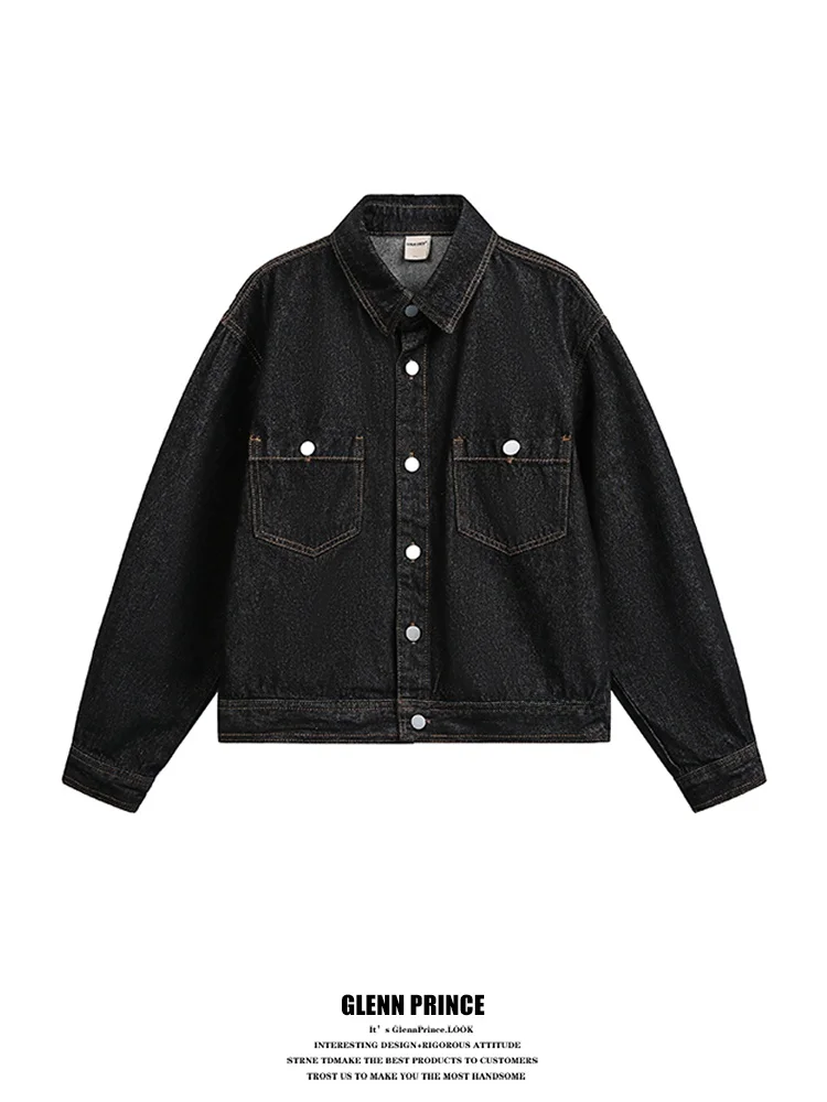 

Мужские джинсы в американском ретро-стиле, весенние, модные, свободного кроя, с застежкой-молнией, повседневная верхняя одежда