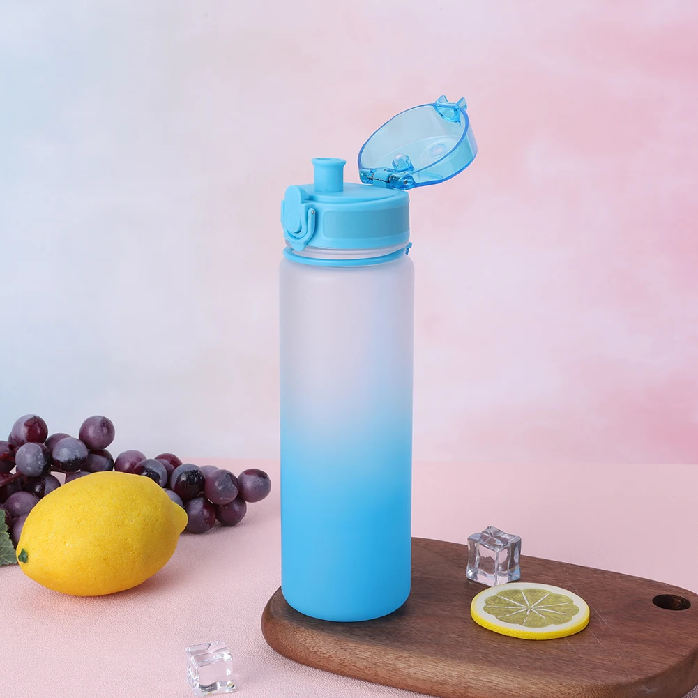 500ml Sports Water Bottle with Handle Reusable Water Bottles Large Capacity Dazzling Color Water Bottle for Boys Girls