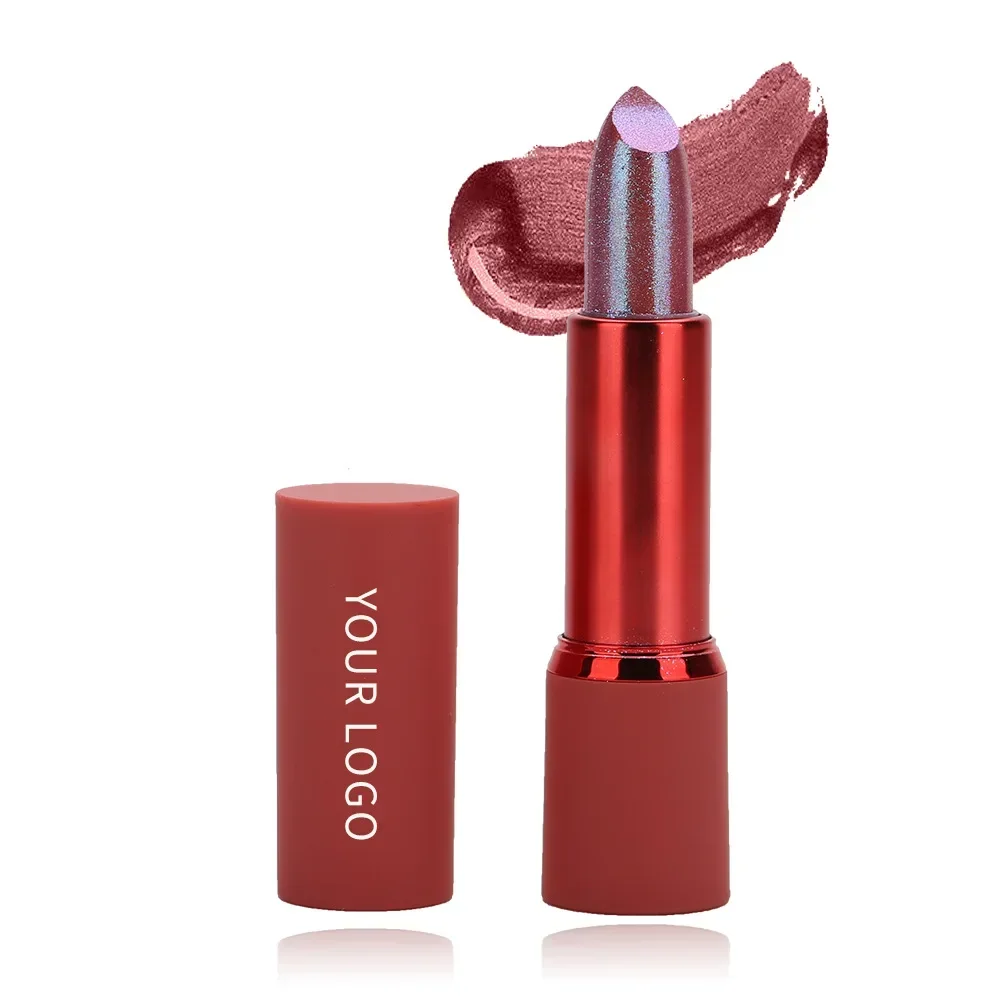 Maquiagem Metallic Lipsticks 4 Color Moisturizing Fine Glitter Lipstick Waterproof Long Lasting Makeup Lips Cosmetic